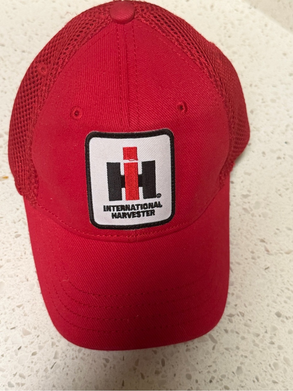 & Other Stories Kids Red Mesh Trucker Hat with Patch